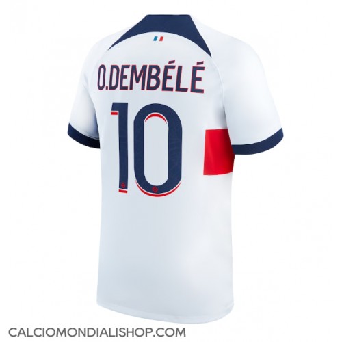 Maglie da calcio Paris Saint-Germain Ousmane Dembele #10 Seconda Maglia 2023-24 Manica Corta
